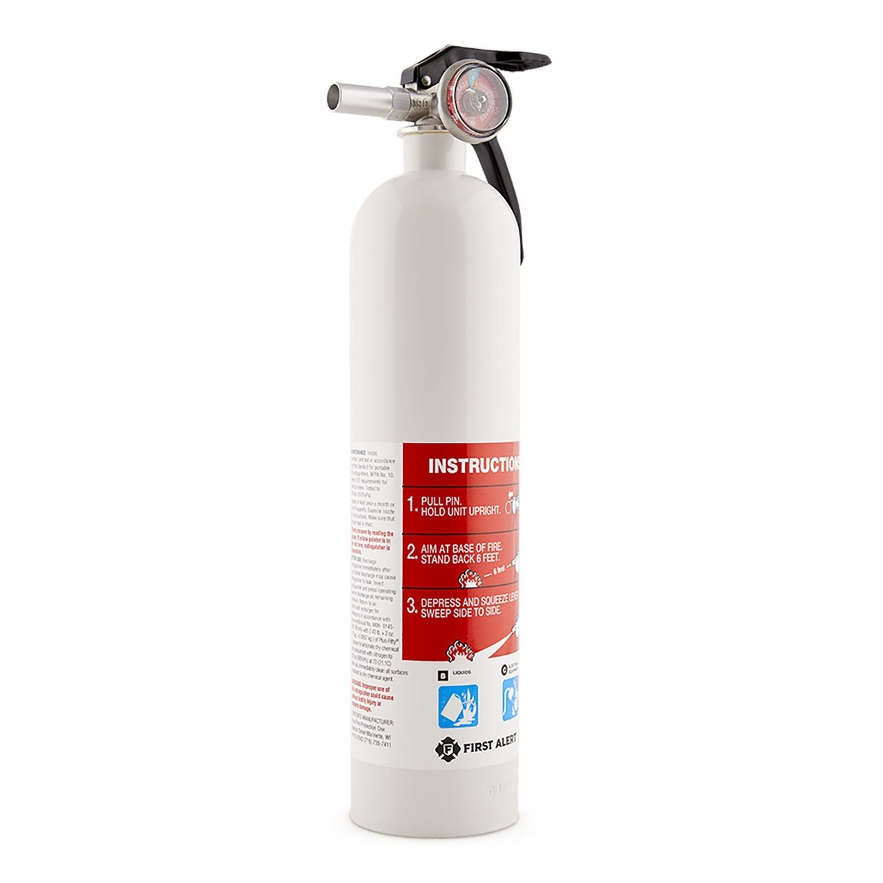 AutoMat10 White Rechargeable Marine Fire Extinguisher