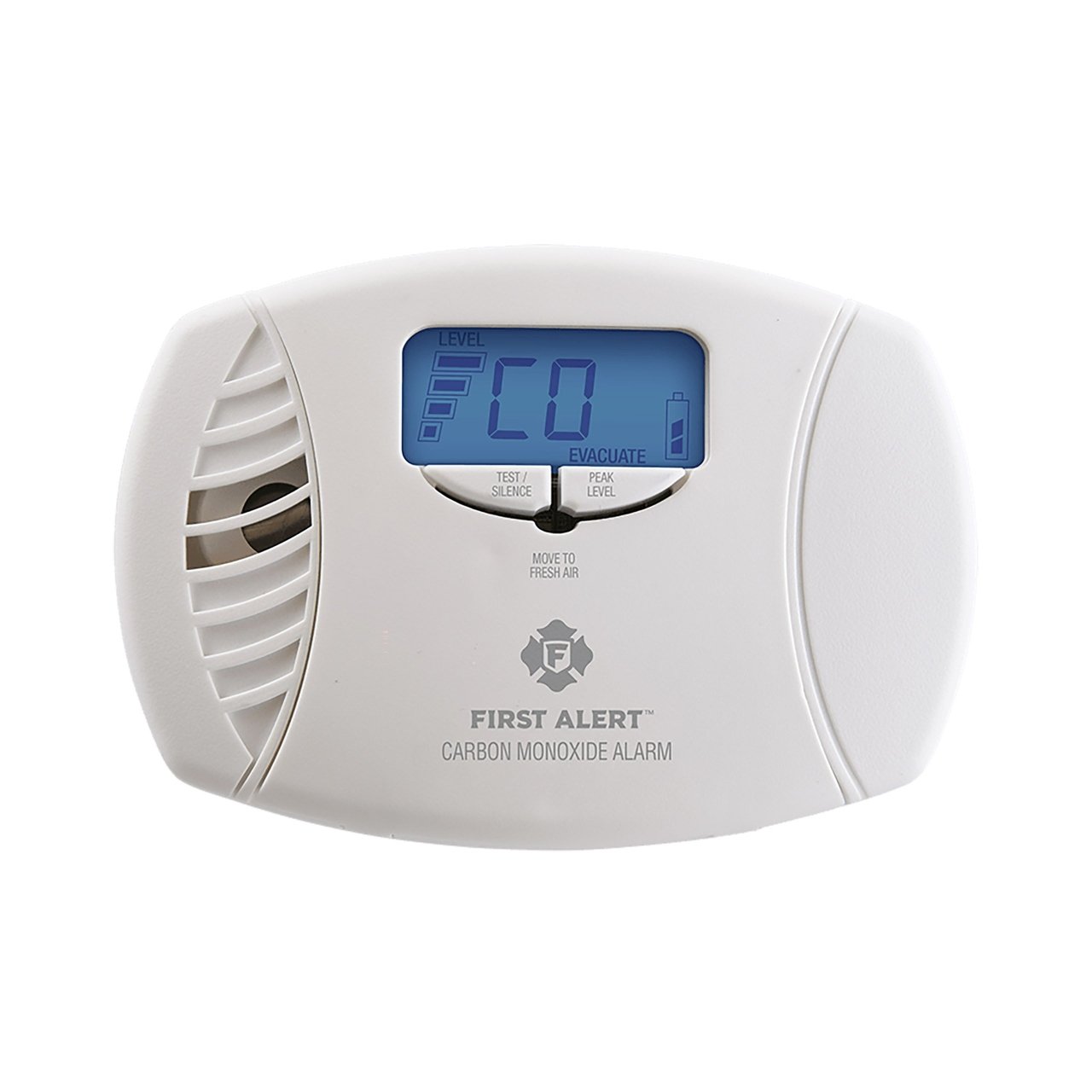 CO615 Plug-in Carbon Monoxide Alarm with Battery Backup Digital Display - Front