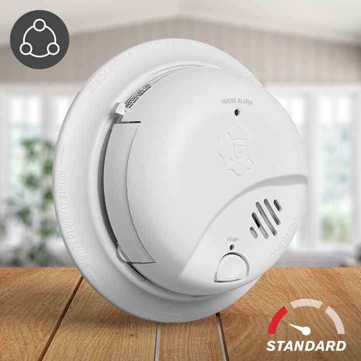 1046834 Interconnect Hardwire Smoke Alarm With Battery Backup